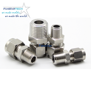 China Manufacturer Hydraulic Brass Stainless Steel Fittings Straight Terminal Single Double Tube Fittings 3/8/1/2