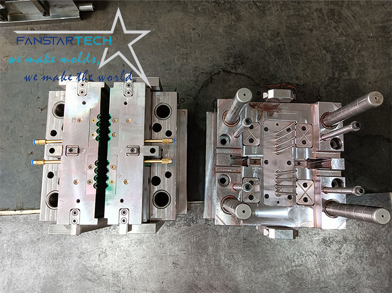 Cause analysis of discoloration in injection mold